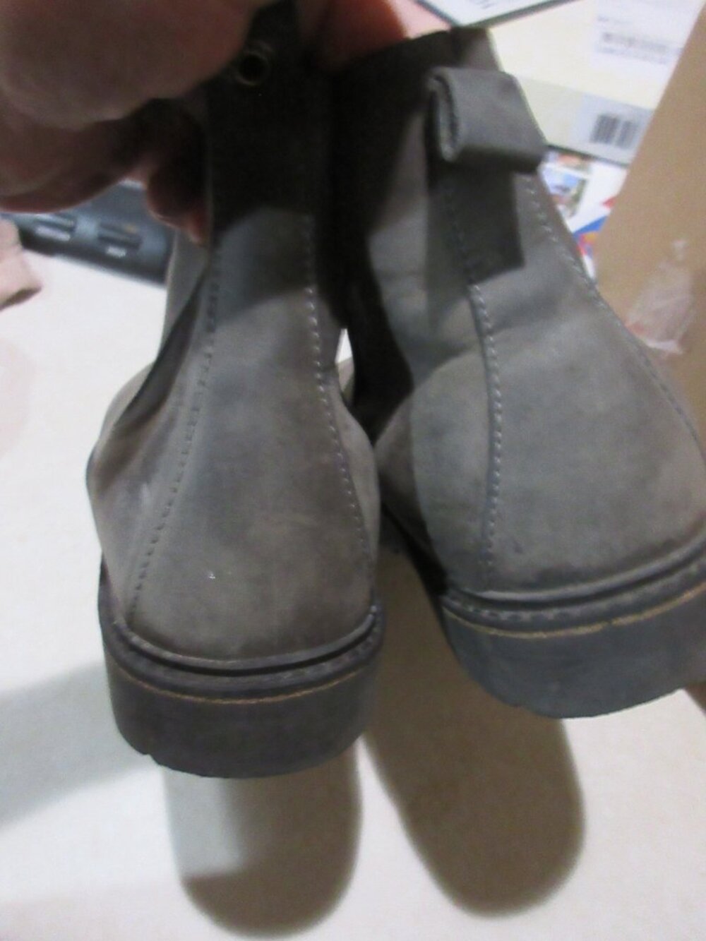 Birkenstock Stalon ll Chelsea gray Pull On Leather Boots Womens SZ 39 E 8 N - Picture 4 of 7